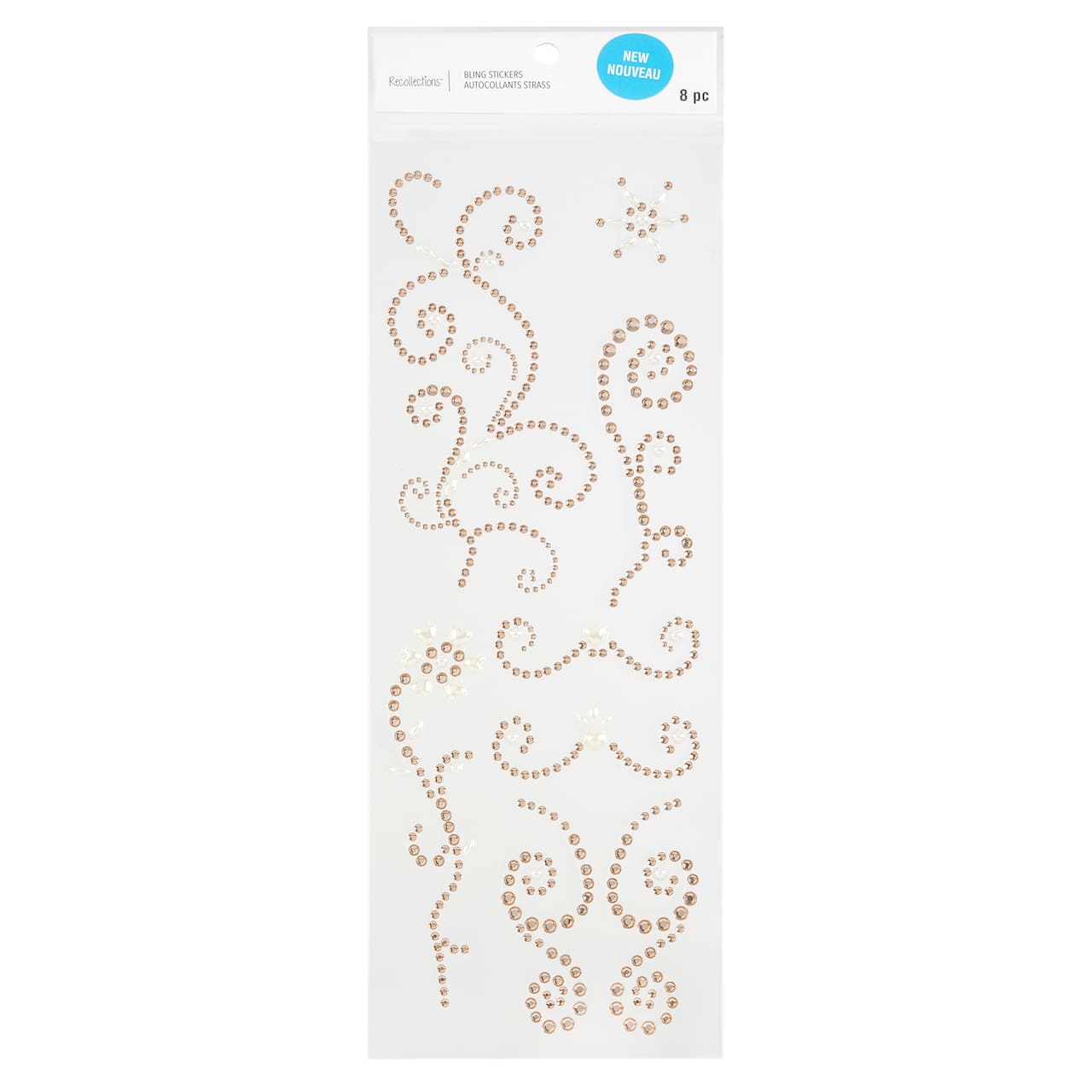 Gold Pearl Border Bling Stickers by Recollections&#x2122;